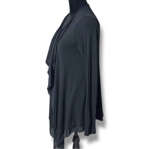 Phase Eight Black Flowy High Low with Open Relaxed Fit NWT Cardigan - Picture 8 of 16